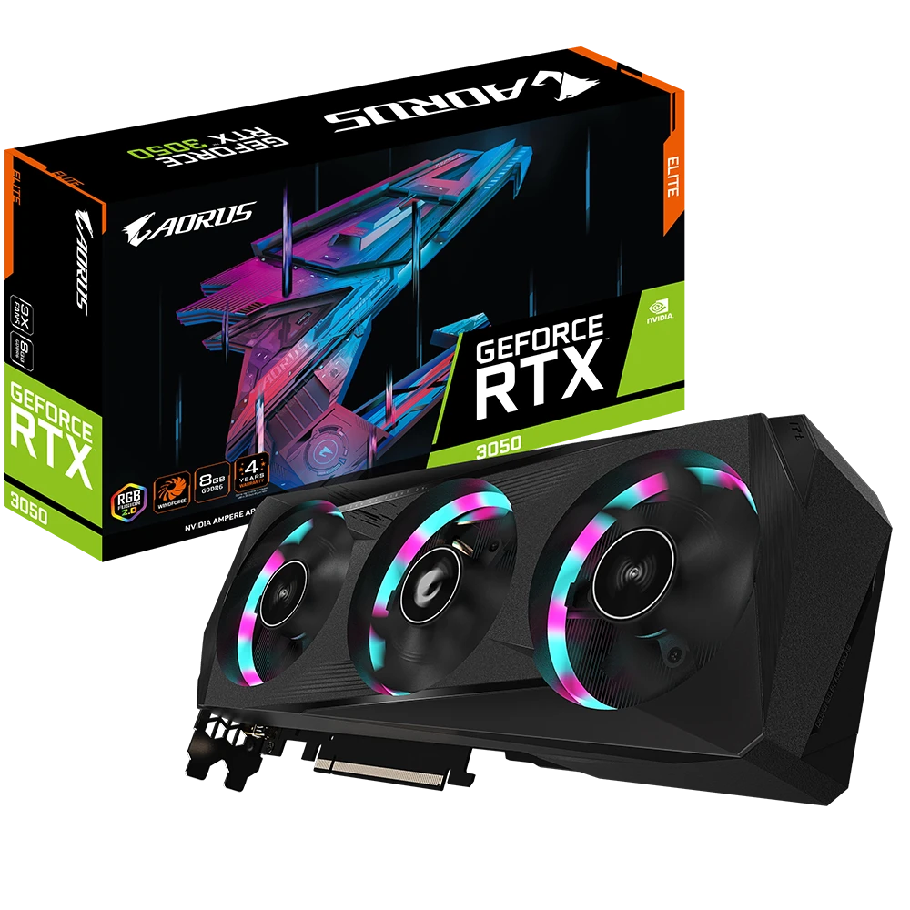 Gigabyte AORUS GeForce RTX 3050 ELITE 8G